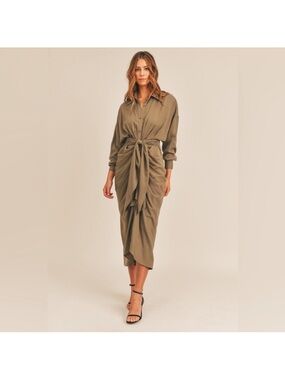 MABLE Button Dow Dress